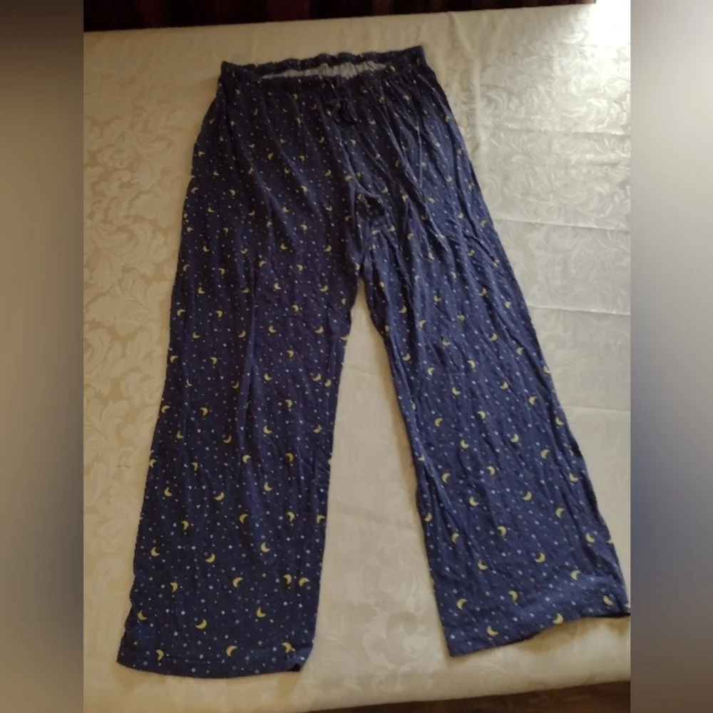 Blue Stretchy Pajamas Pants